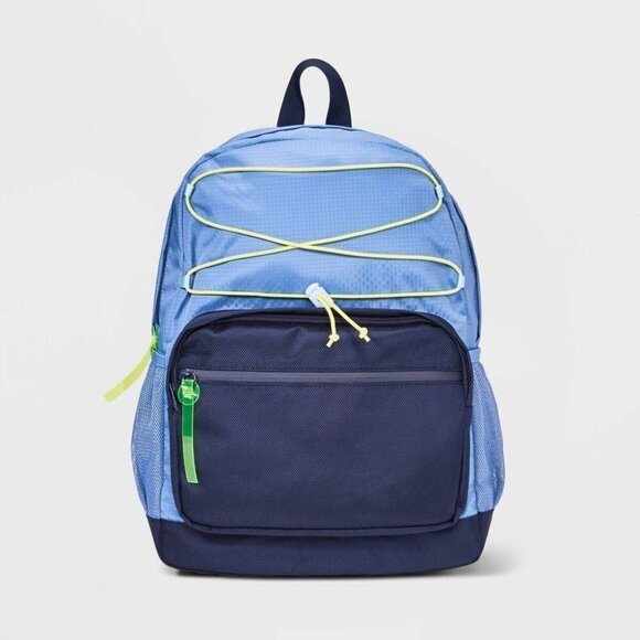 Kids' 16" Colorblock Ripstop Backpack | Cat & Jack™ Blue - Picture 12 of 12